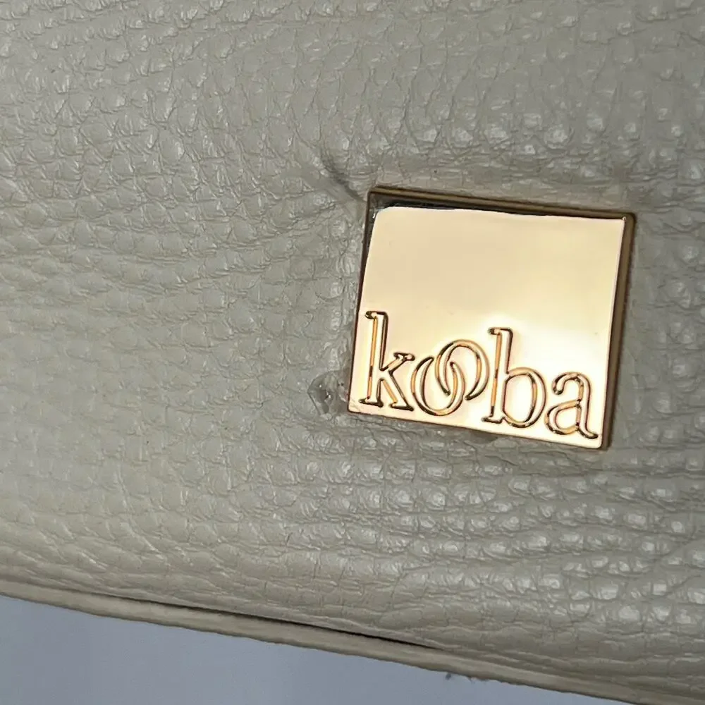 Kooba Bag Tote Shoulder Handbag Striped Woven Denim Detail Western